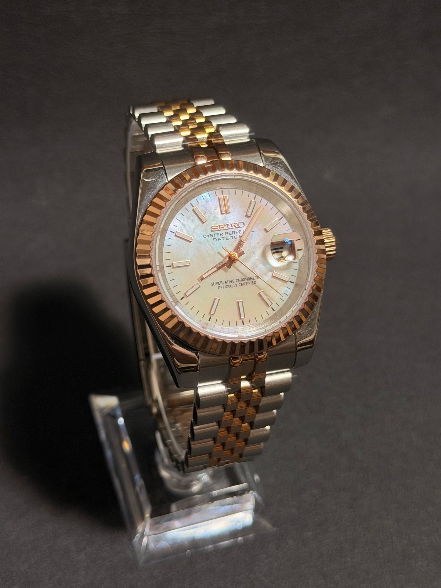 Rose Gold Pearl Datejust