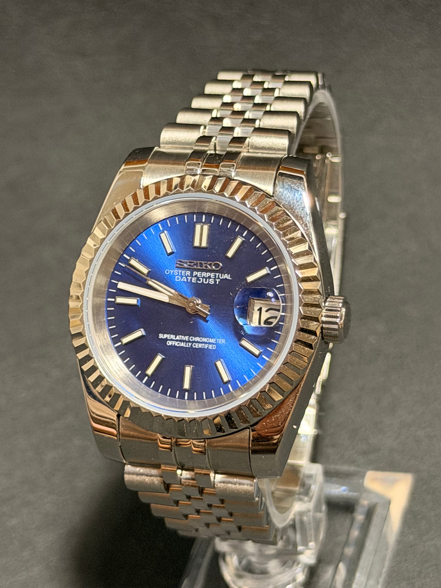 Silver Blue Datejust